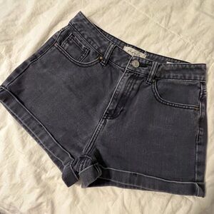 Pacsun, size 25, faded black mom shorts